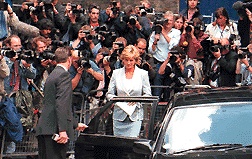 Diana greeting crowd