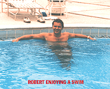 Robert swimming